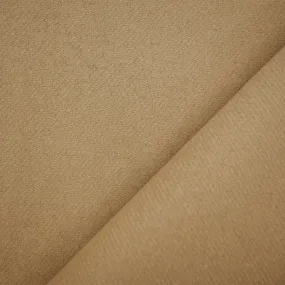 Beige Melton Wool Double Woven Twill Jacketing Fabric