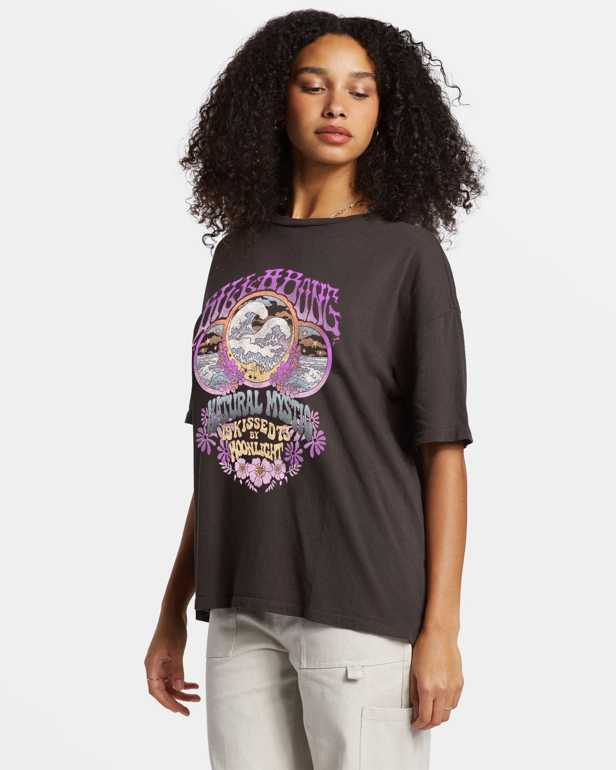 BILLABONG NATURAL MYSTIC WOMENS TEE - BLACK