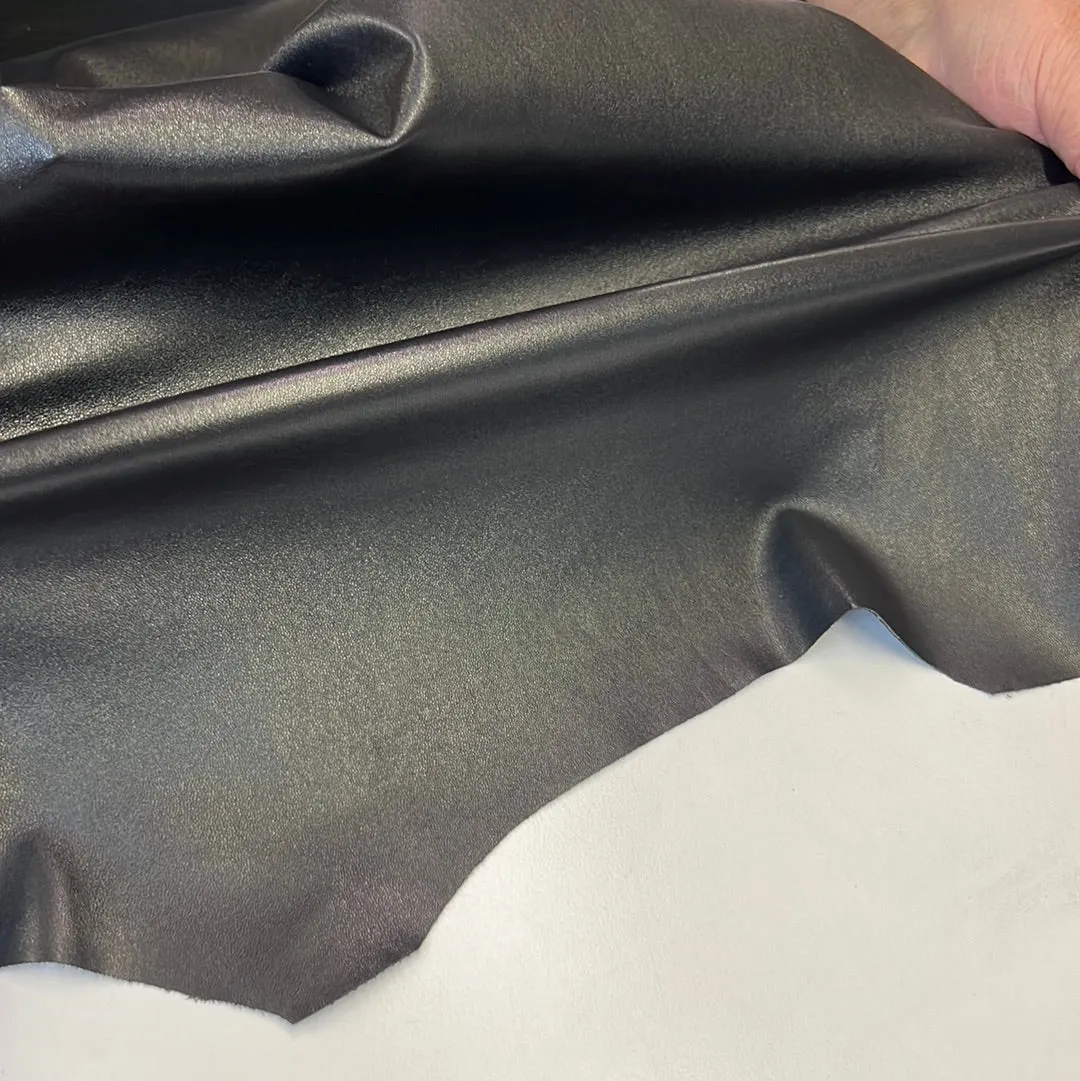 Black Stretch Lambskin Leather