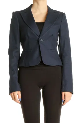 Blue Cropped Blazer