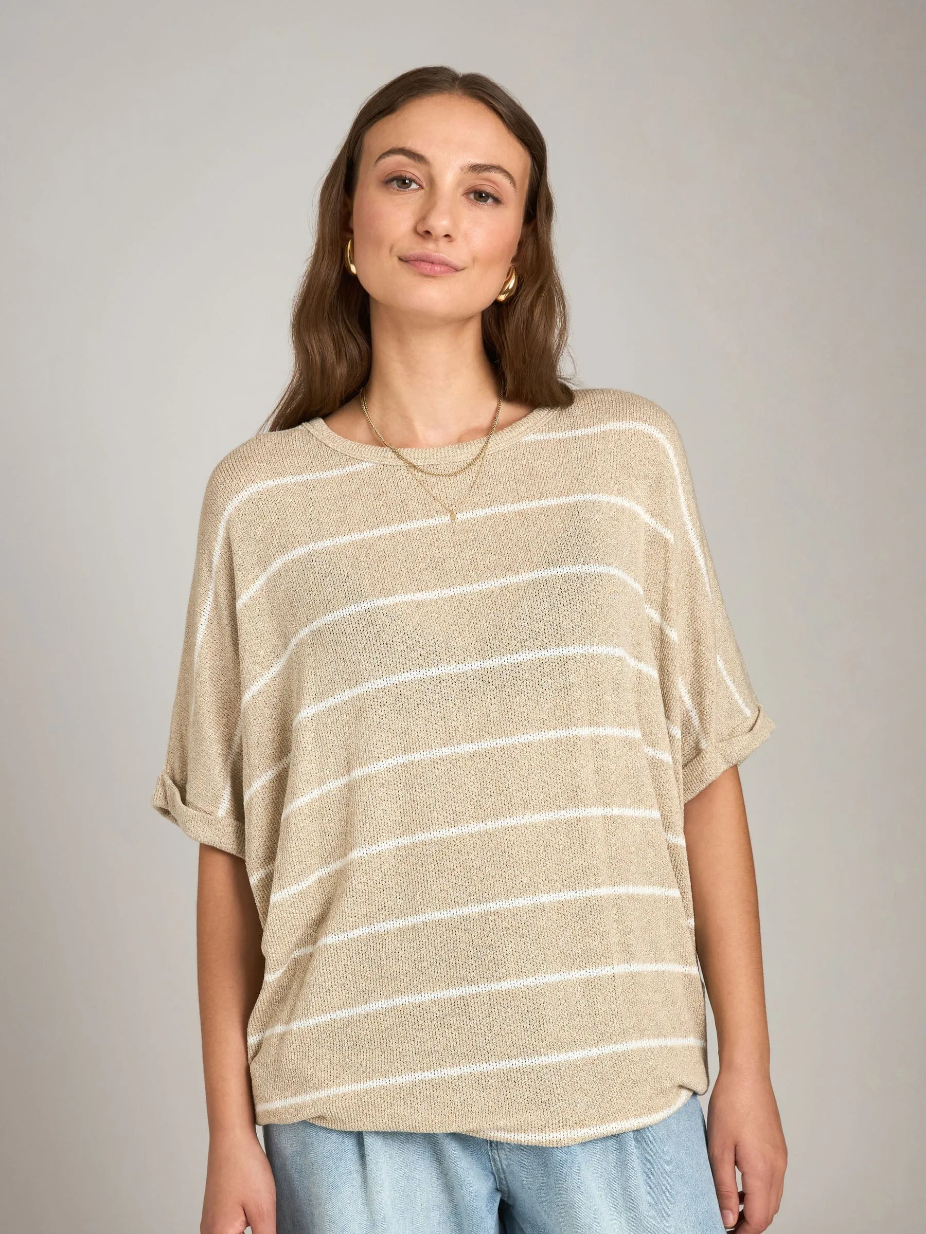 Breezy Stripes Knit Top