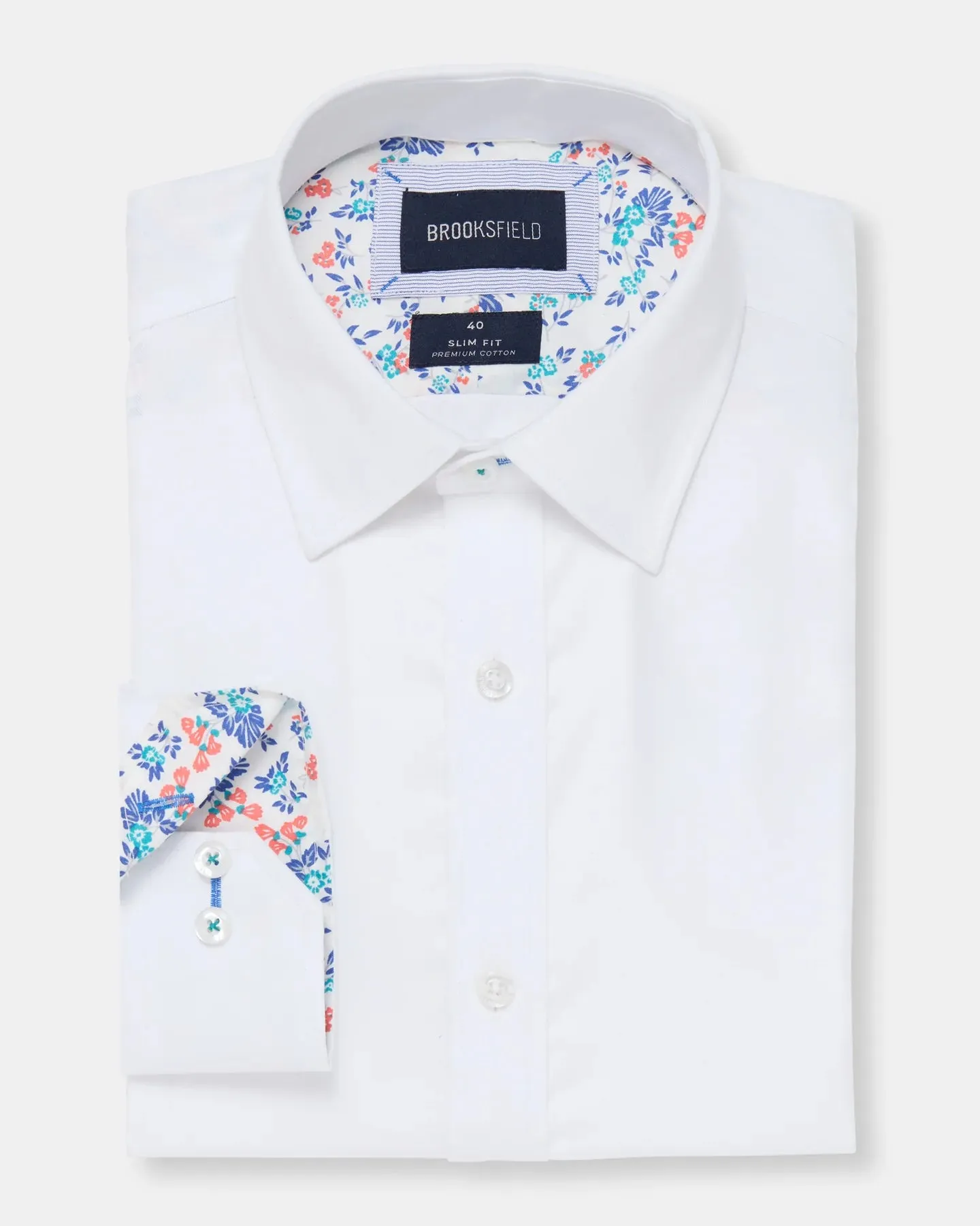 Brooksfield - Premium Cotton Shirt White