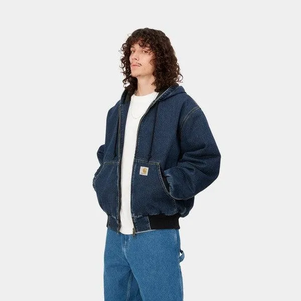 Carhartt WIP OG Active Jacket Winter Blue Stone Washed Denim