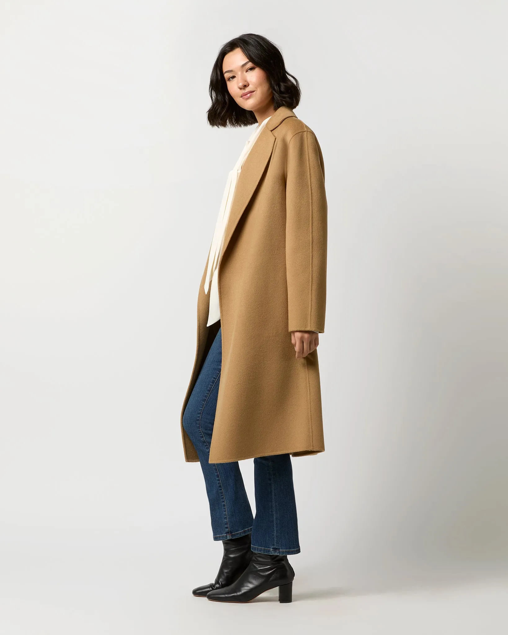 Cenda Long Coat in Oak