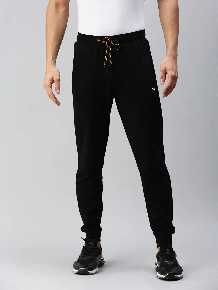 Combed Cotton Rich Black Jogger pants