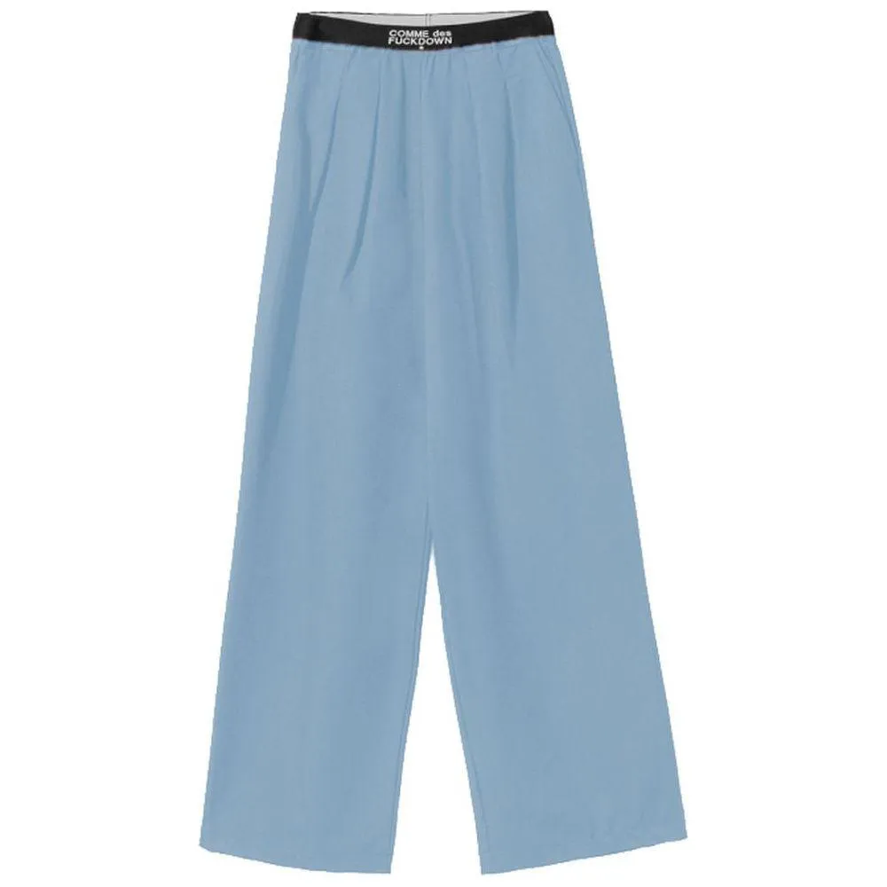 Comme Des Fuckdown Light Blue Polyester Jeans & Pant