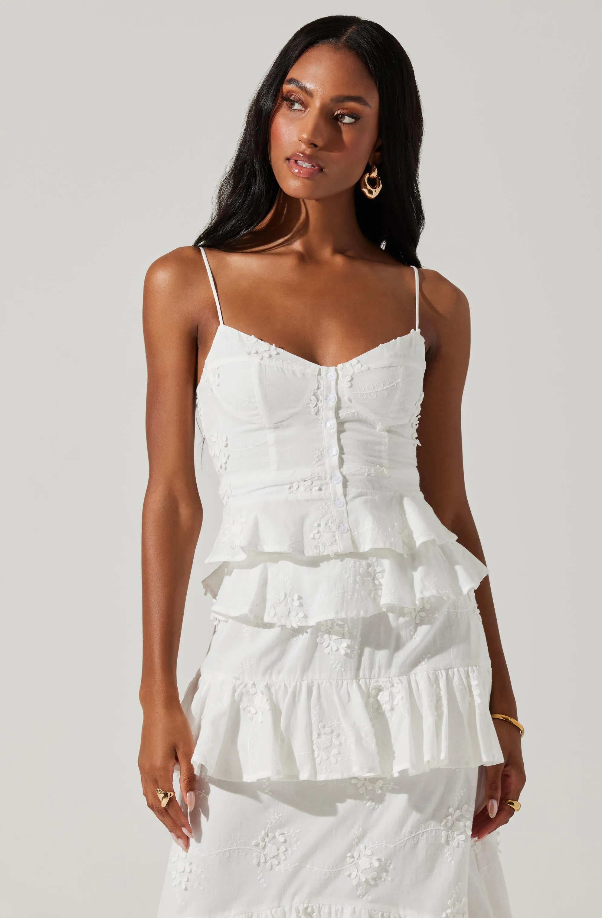 Elfie Eyelet Embroidered Top