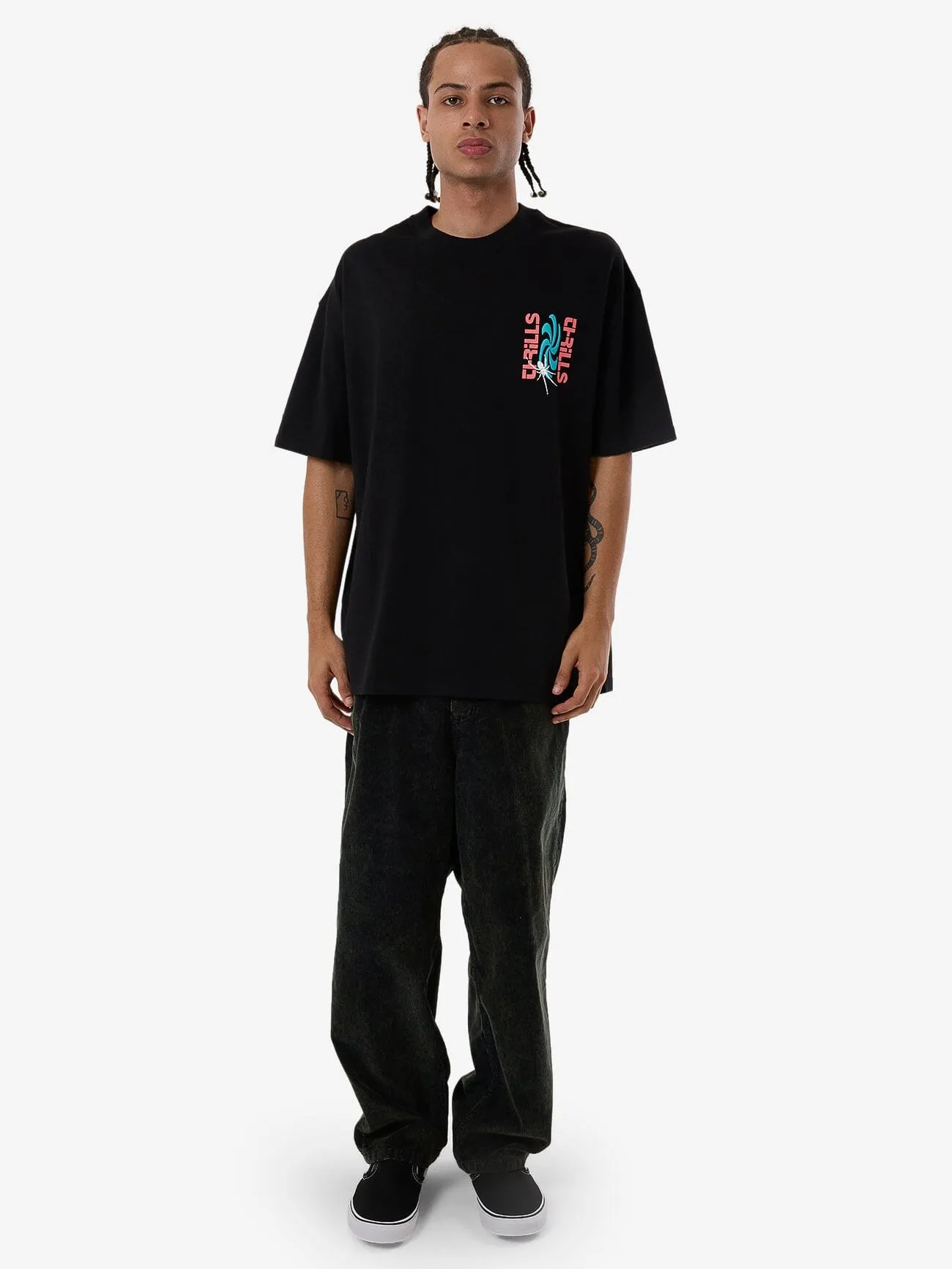 Firestarter Box Fit Oversize Tee - Black