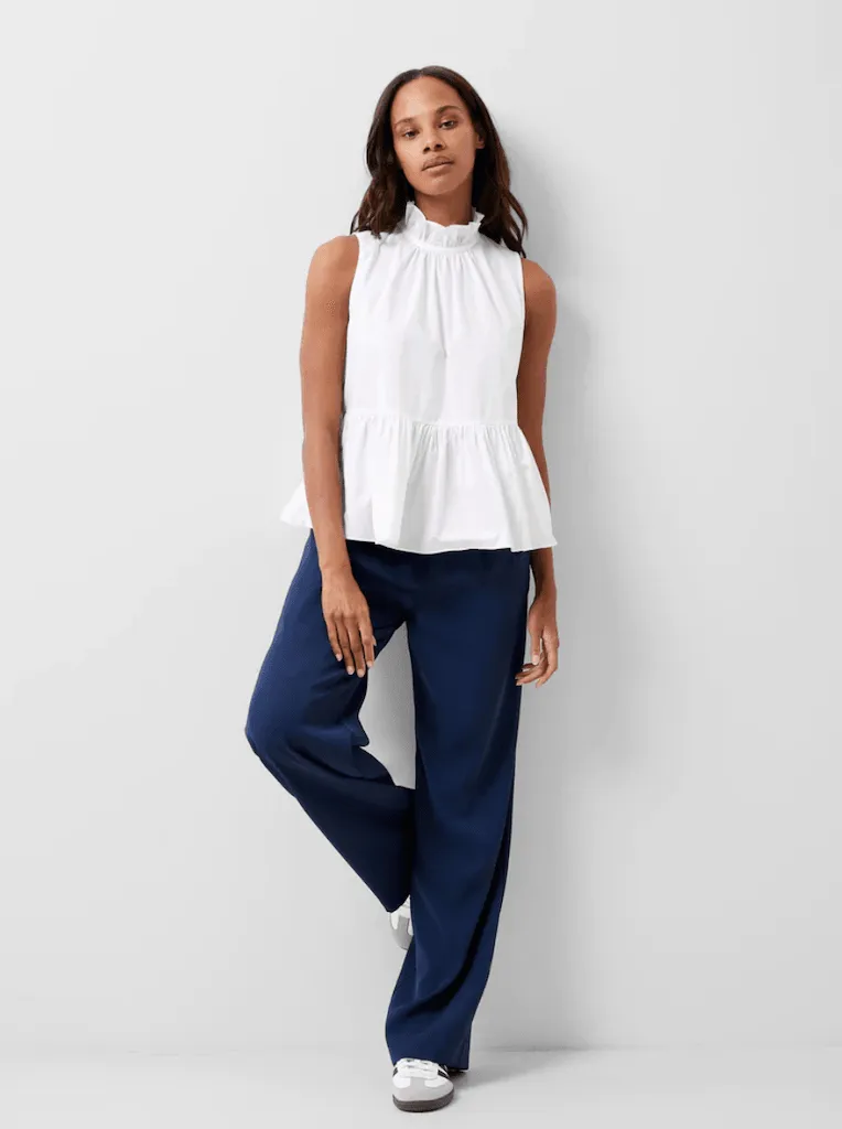 French Connection Rhodes Peplum Top