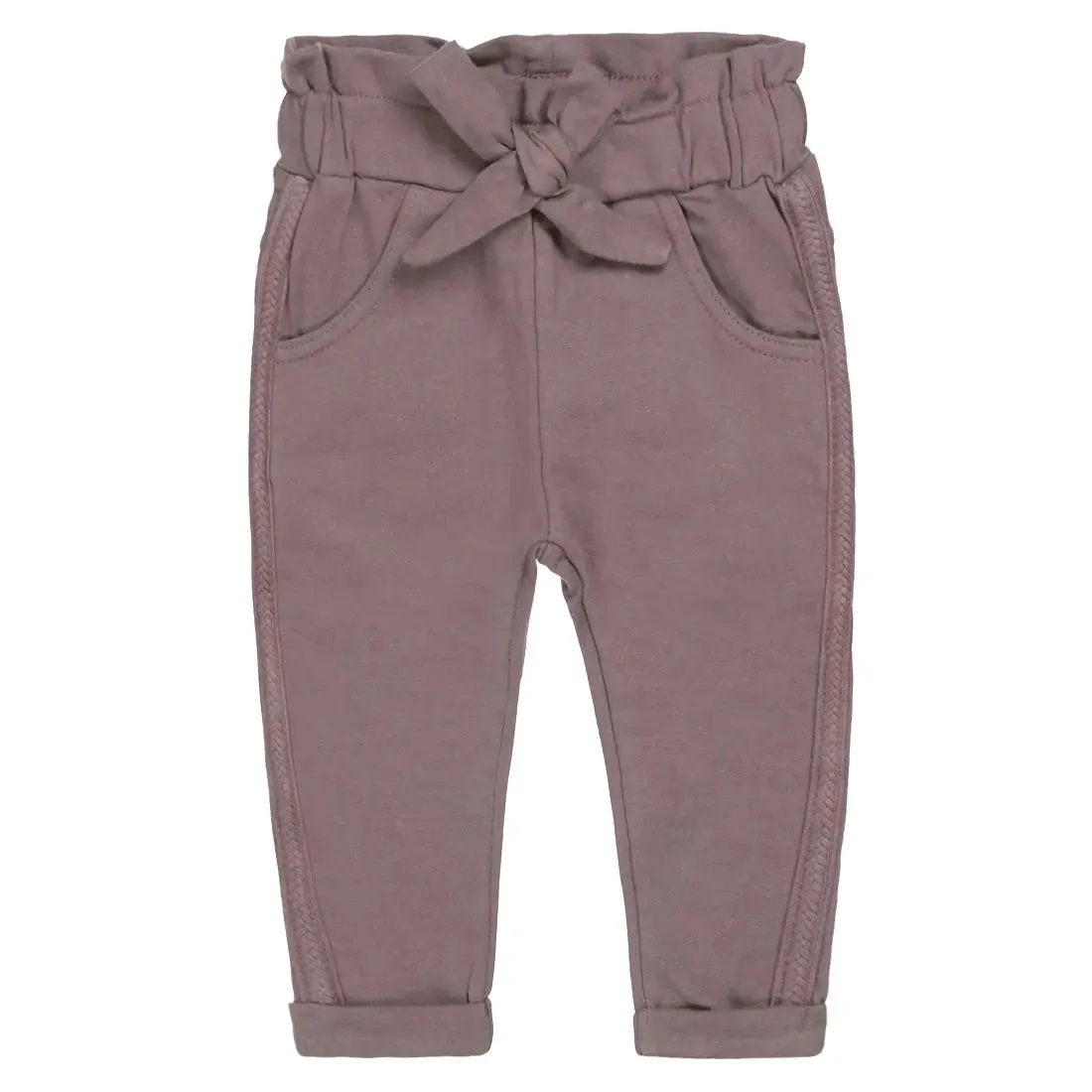 Girls Jogging Trousers Grey Brown Paperbag | Dirkje