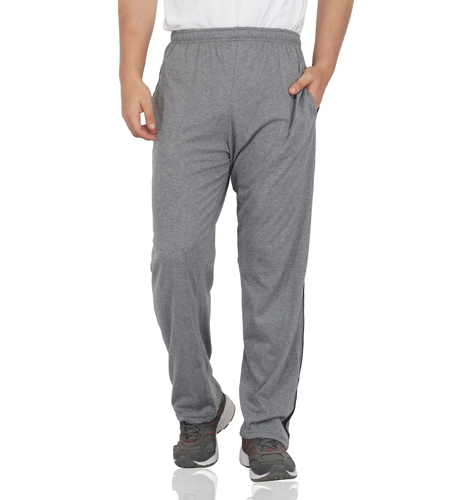 Grey Double Stripe Track Pant