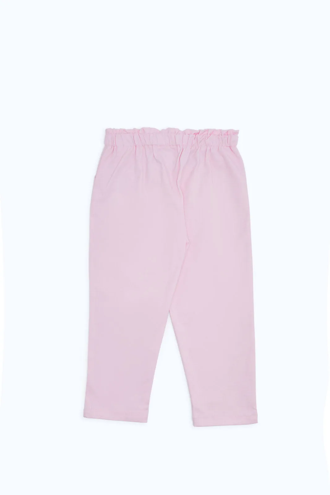 Infant Girls Pink Paperbag Trouser