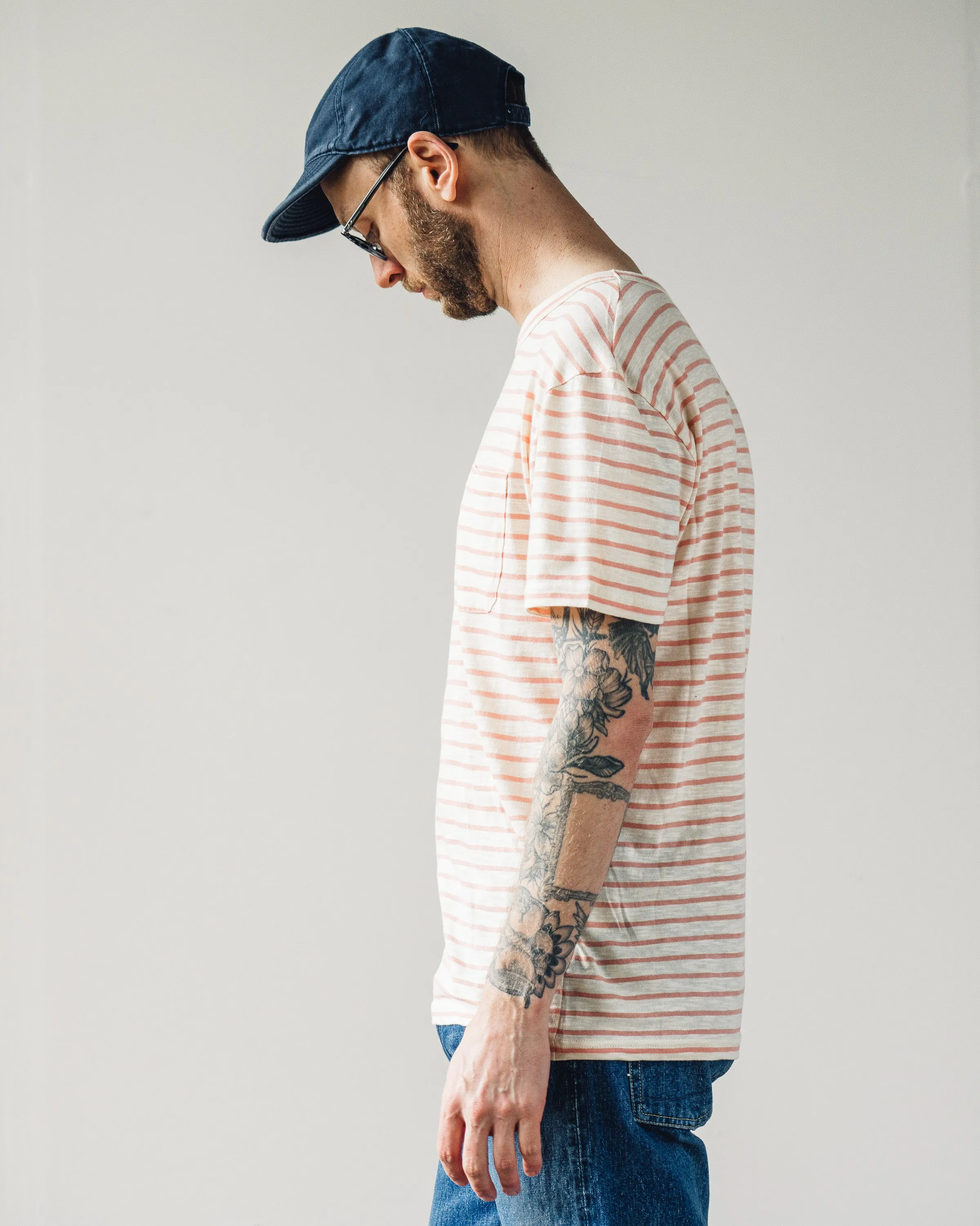 La Paz Guerreriro Tee, Salmon Stripe