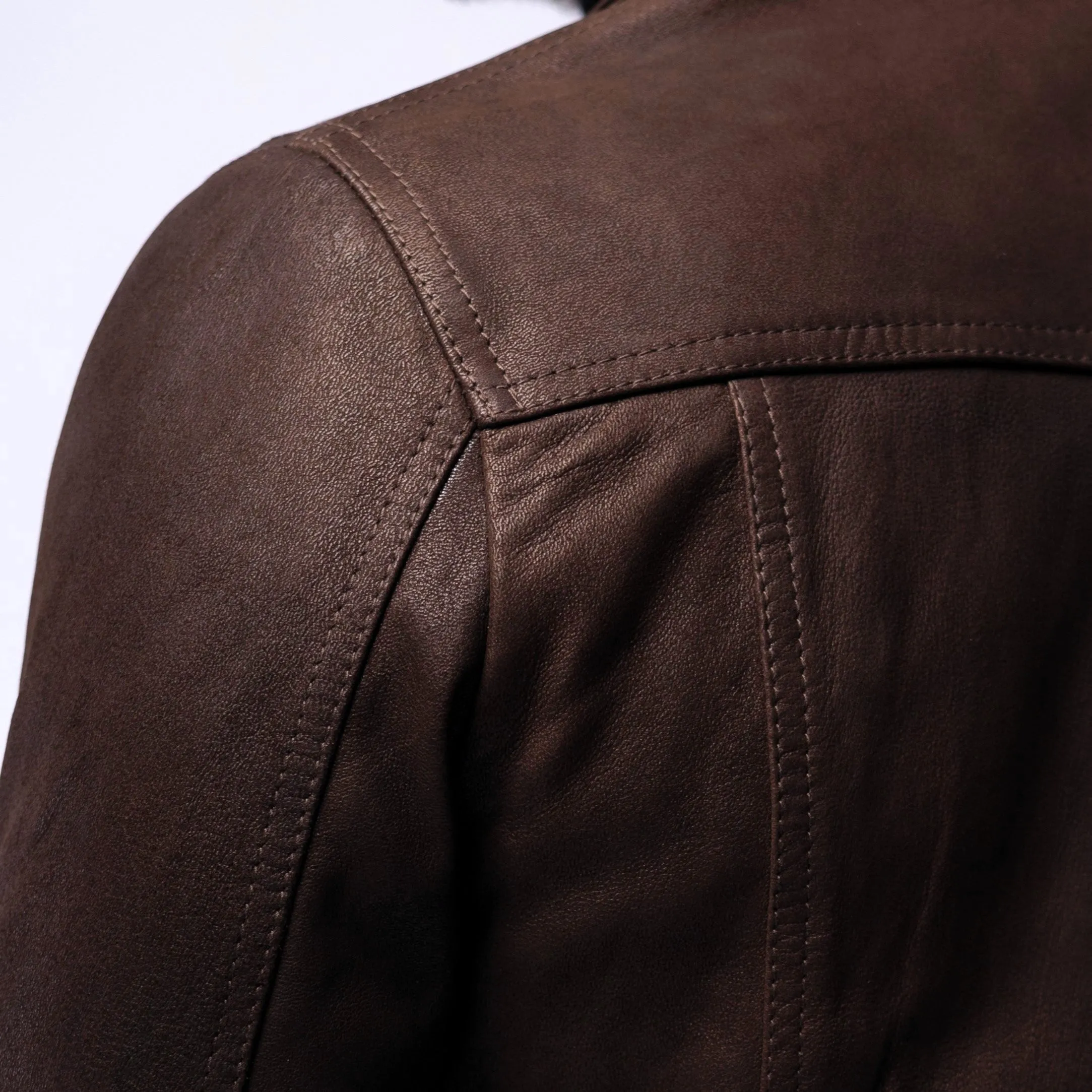 Lambskin Rugged Trucker Jacket