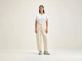 Lilo paperbag trousers (242 / W / CREAM)