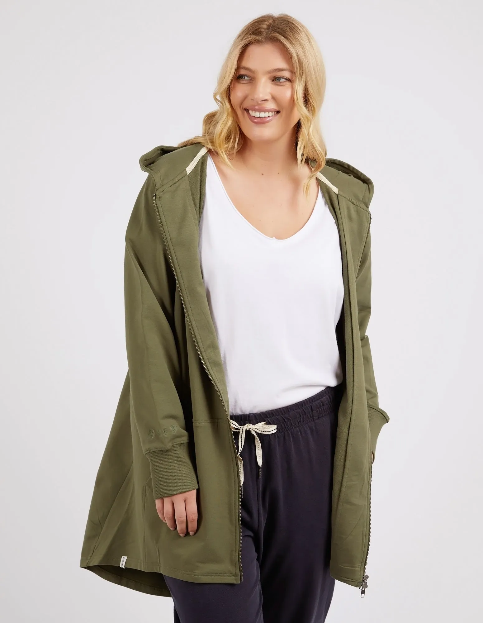 Mara Zip Hoodie Four Leaf Clover