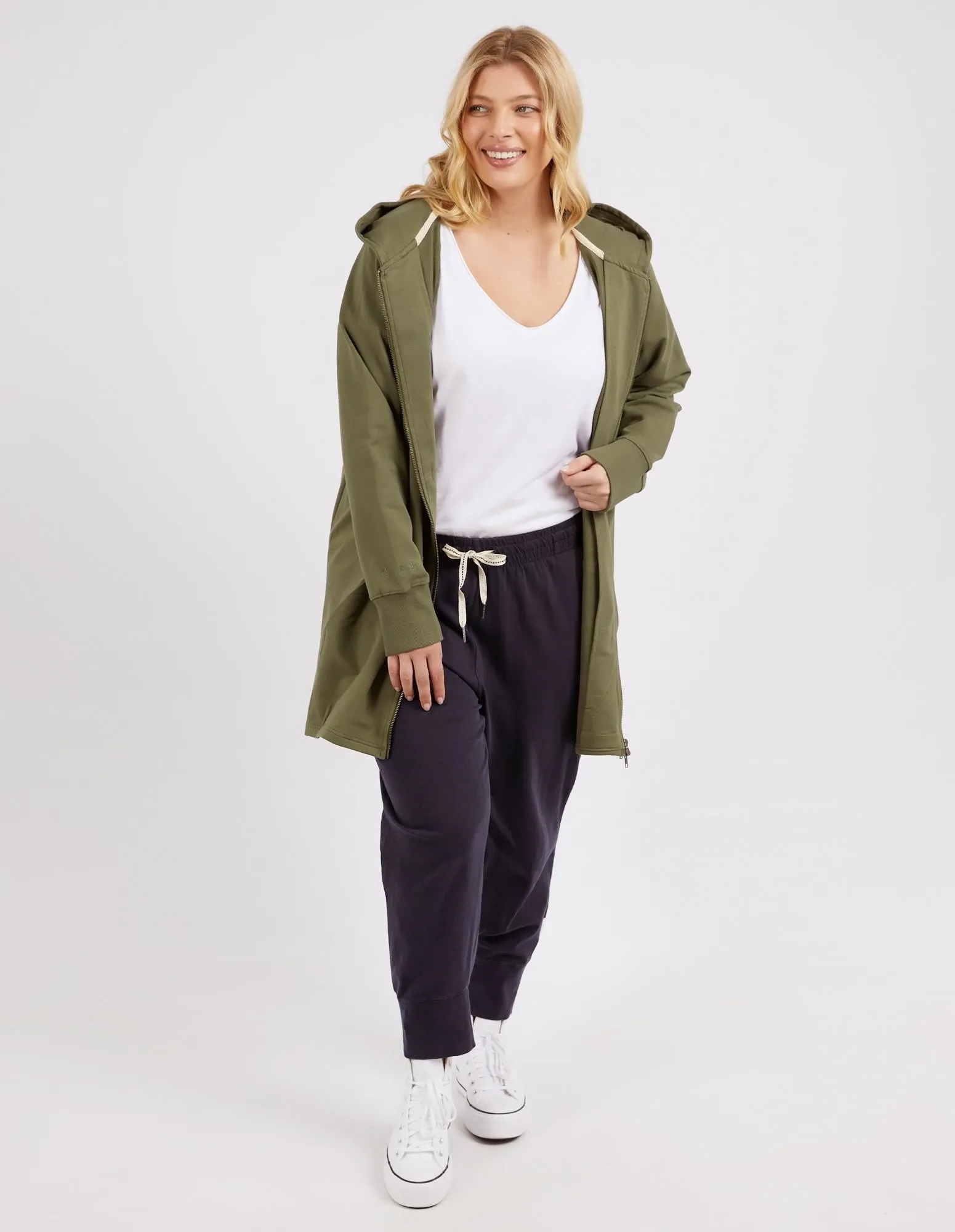 Mara Zip Hoodie Four Leaf Clover