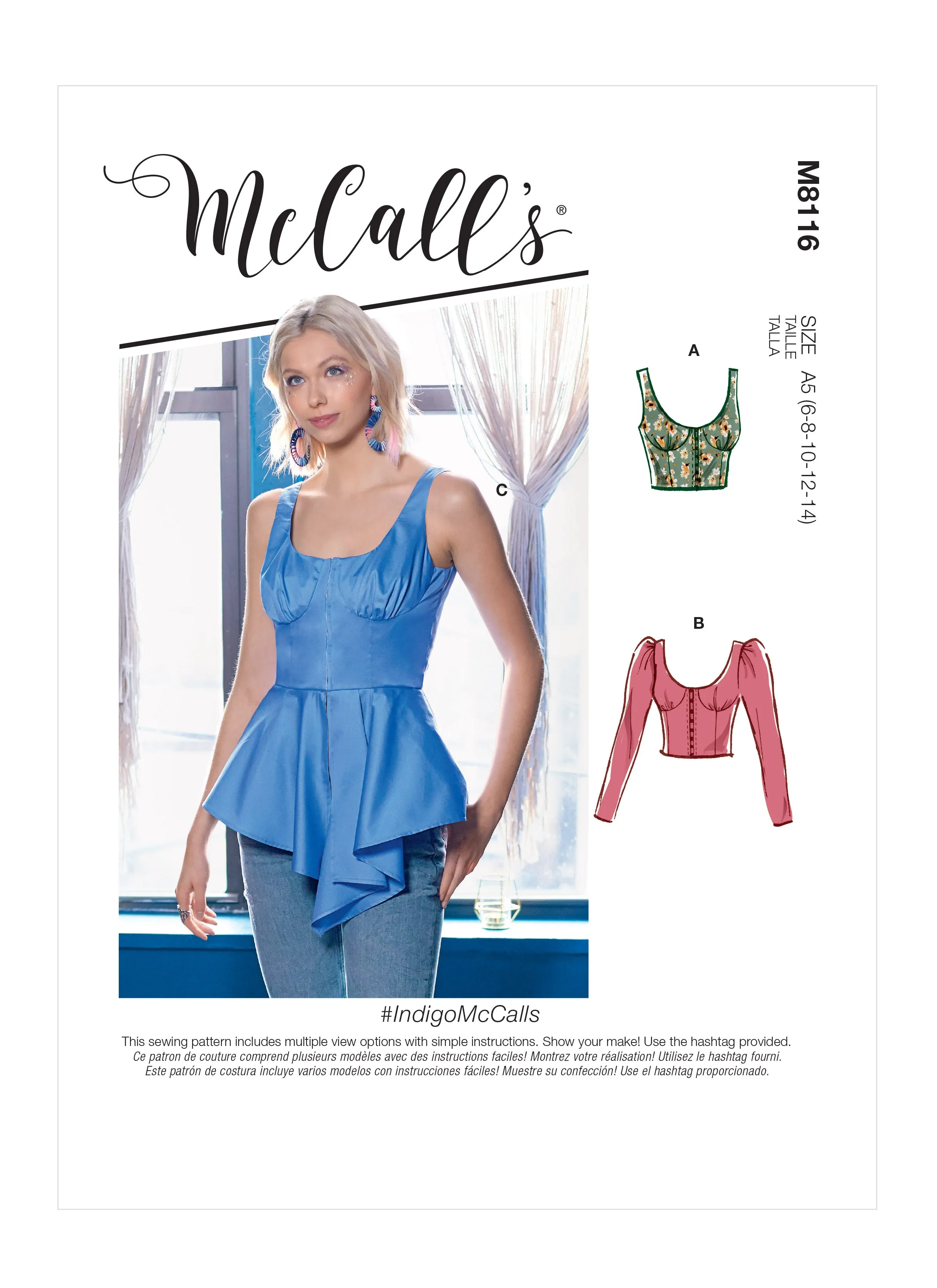 McCall's Pattern M8116 Misses' Tops