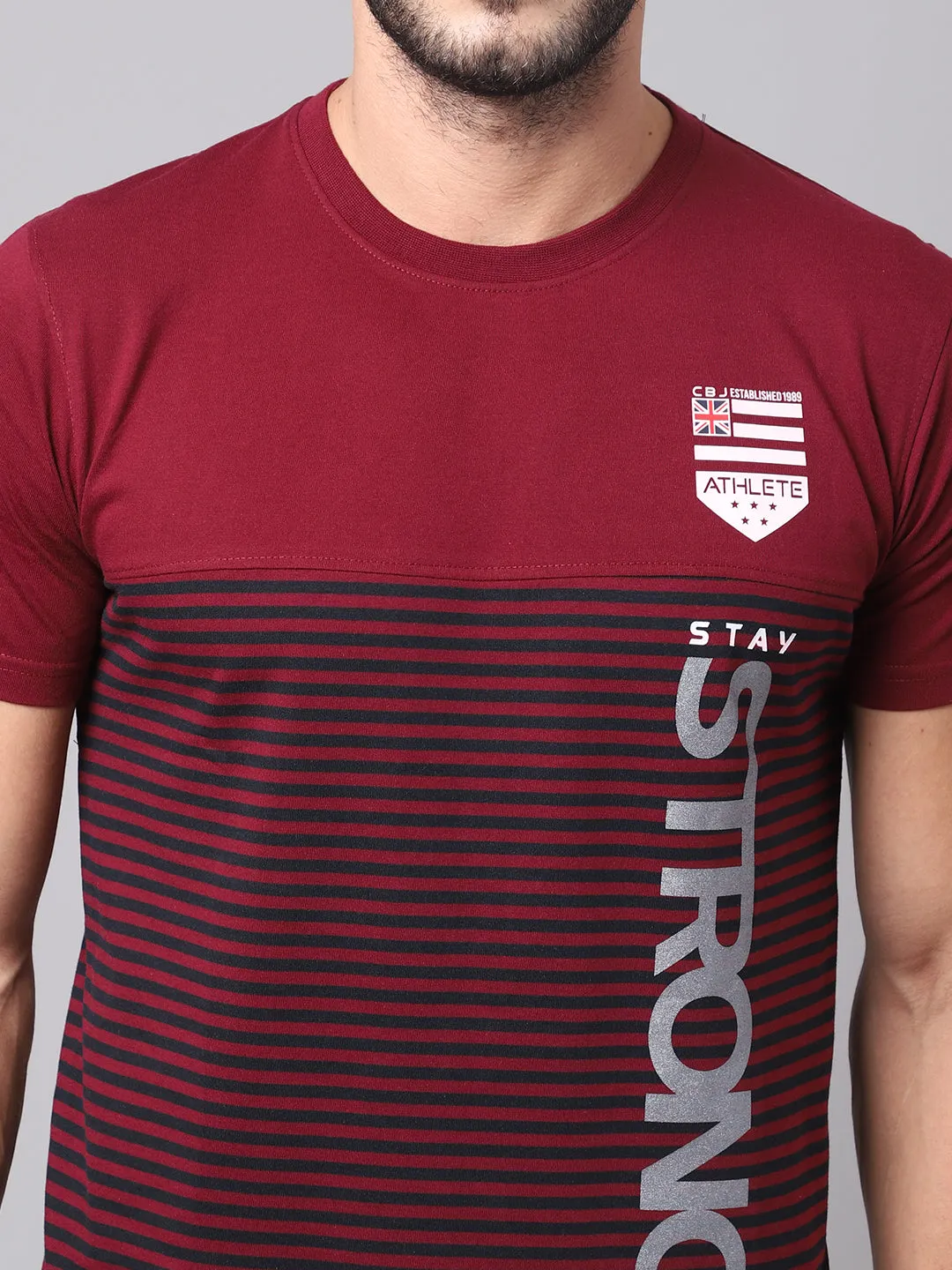 Men Maroon T-Shirt