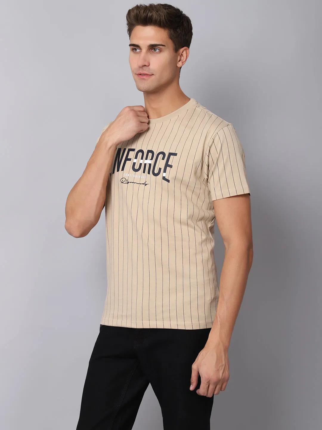 Men's Light Brown T-Shirt