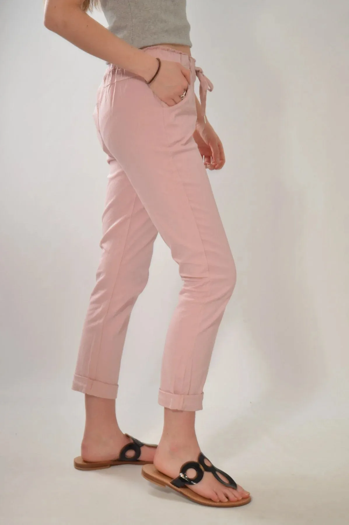 Paperbag Roll Hem Trousers