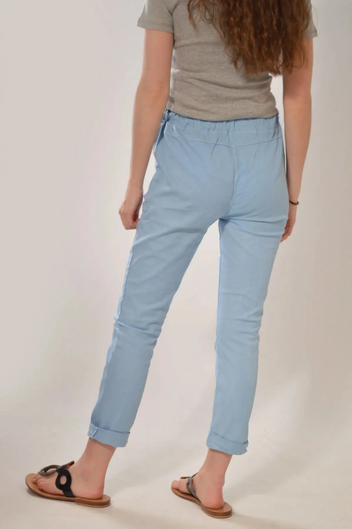 Paperbag Roll Hem Trousers