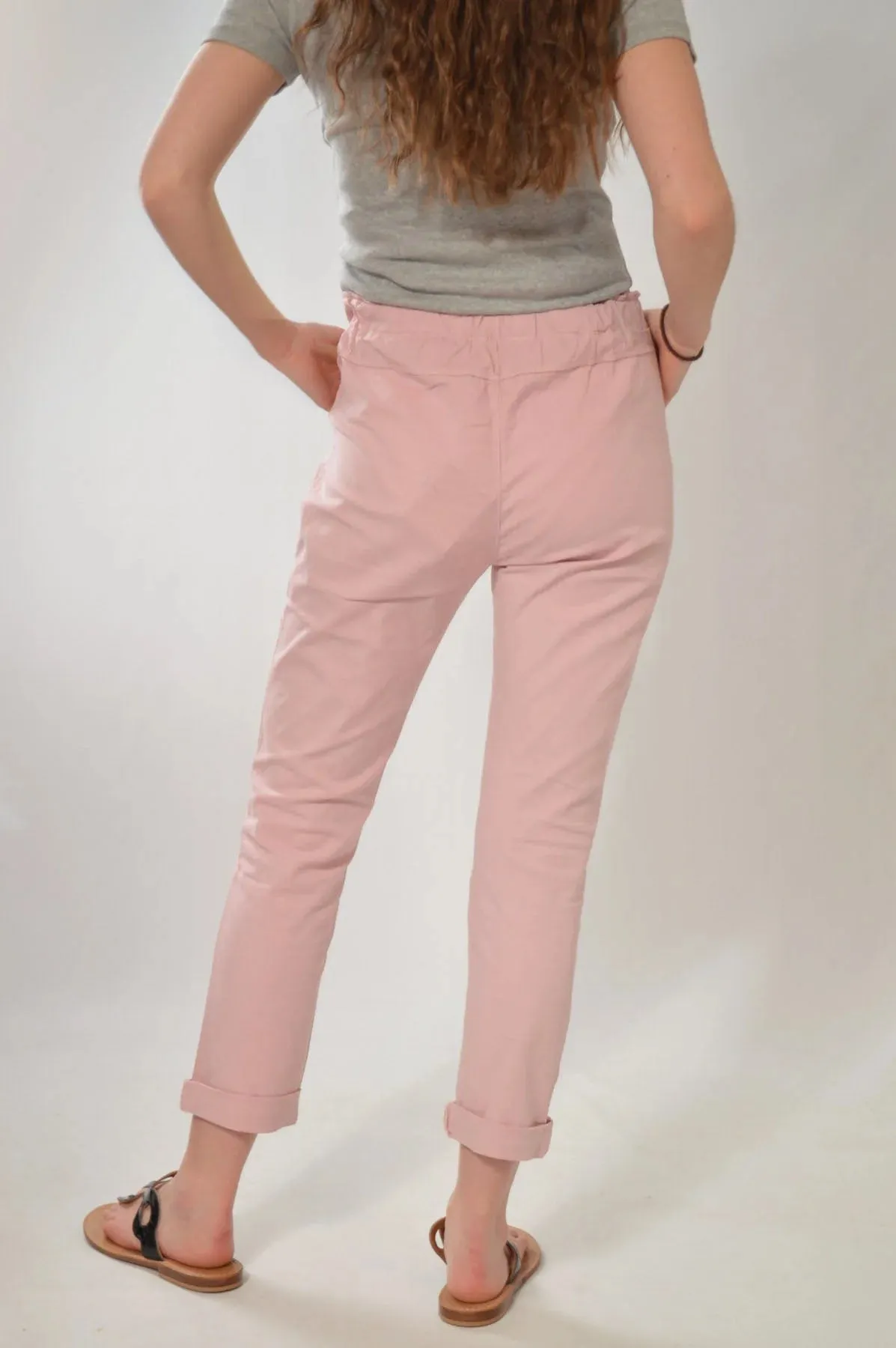 Paperbag Roll Hem Trousers