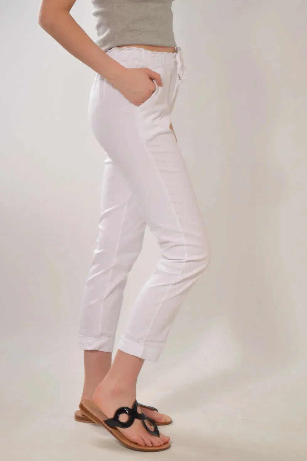 Paperbag Roll Hem Trousers