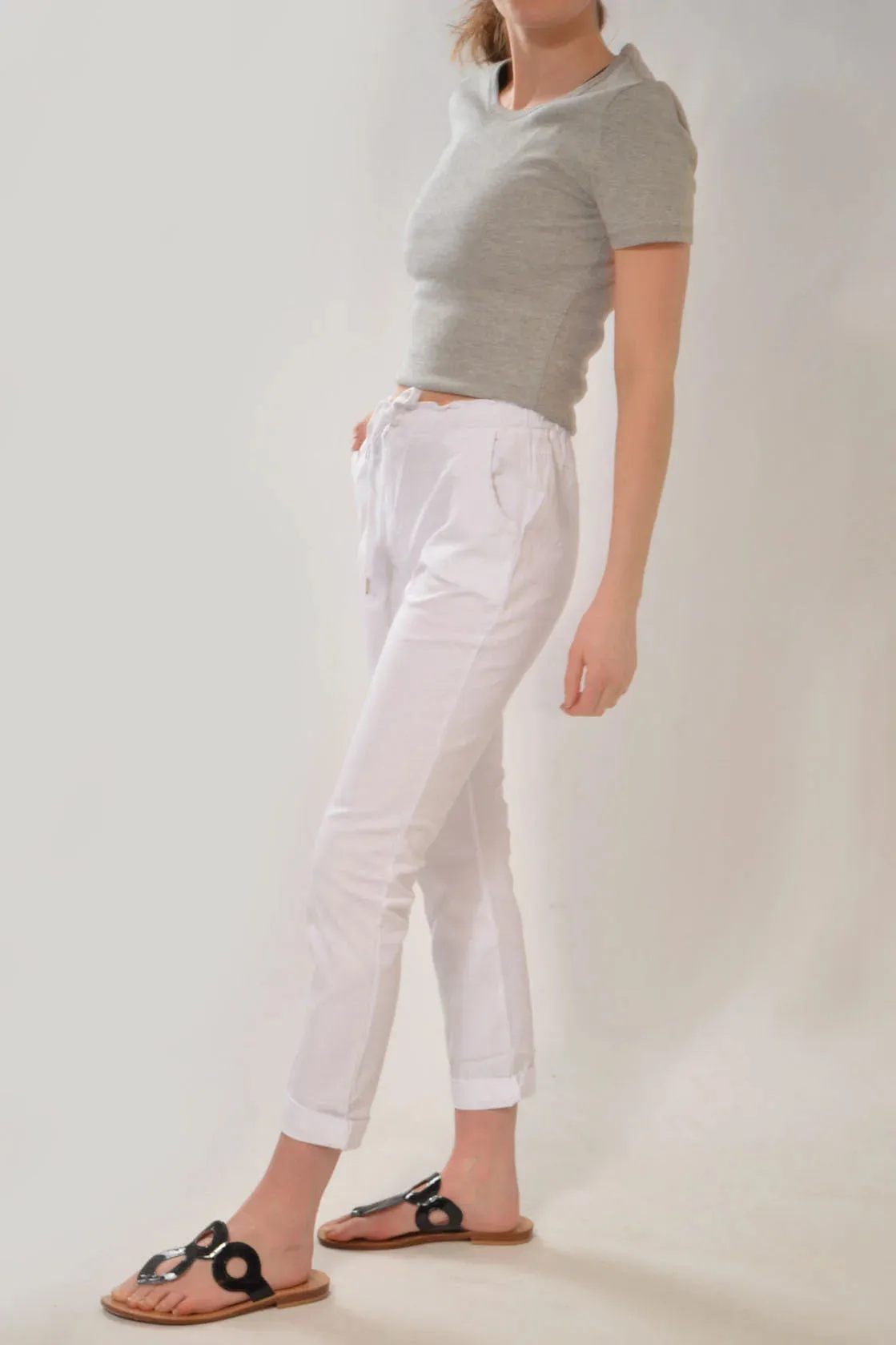 Paperbag Roll Hem Trousers