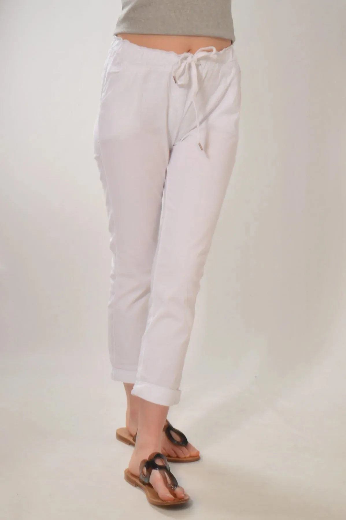 Paperbag Roll Hem Trousers