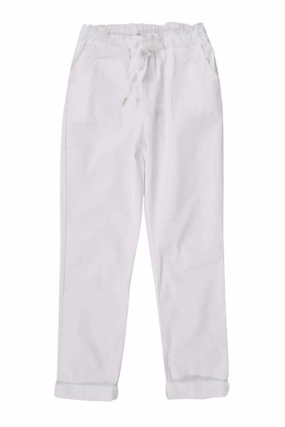 Paperbag Roll Hem Trousers