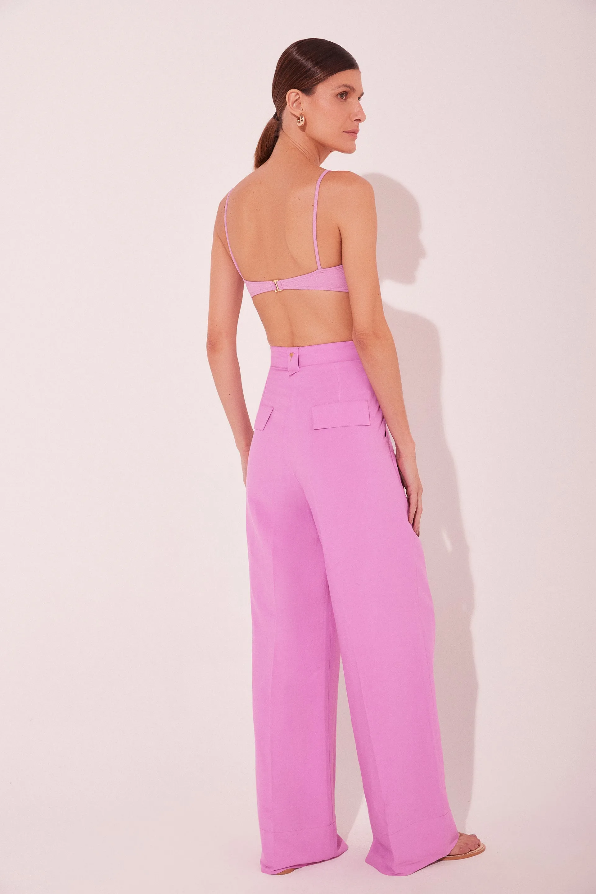 Pink Fruits Bandeau Palazzo Pants  E5460A2153