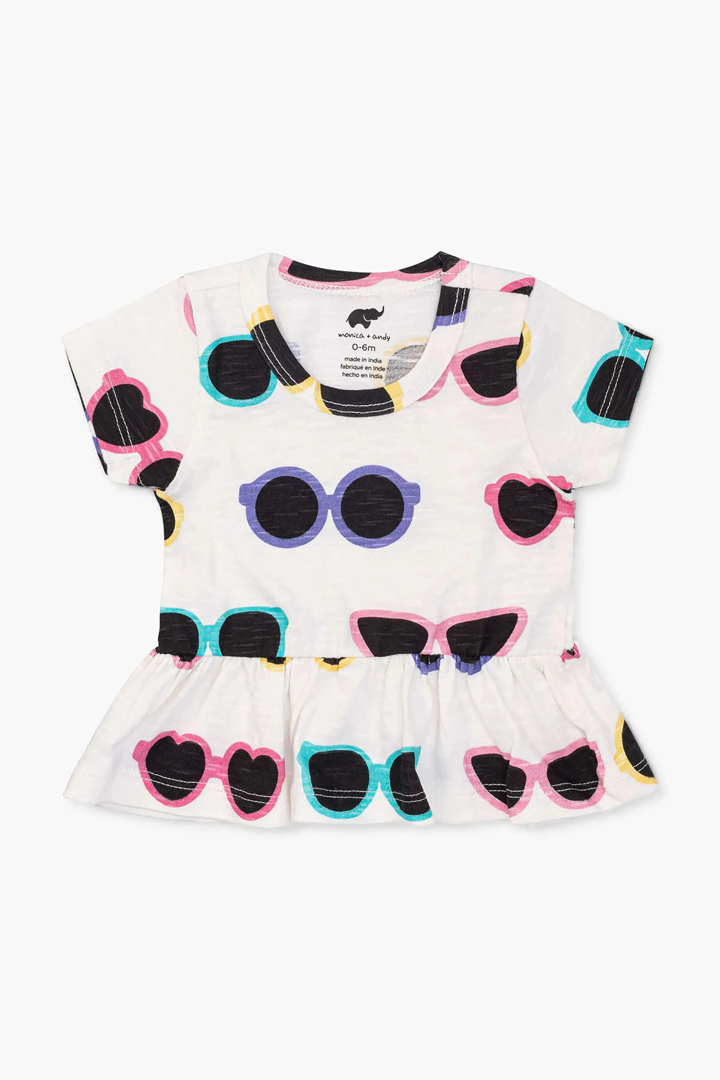 SALE - Short Sleeve Peplum Top_Sunnies Day