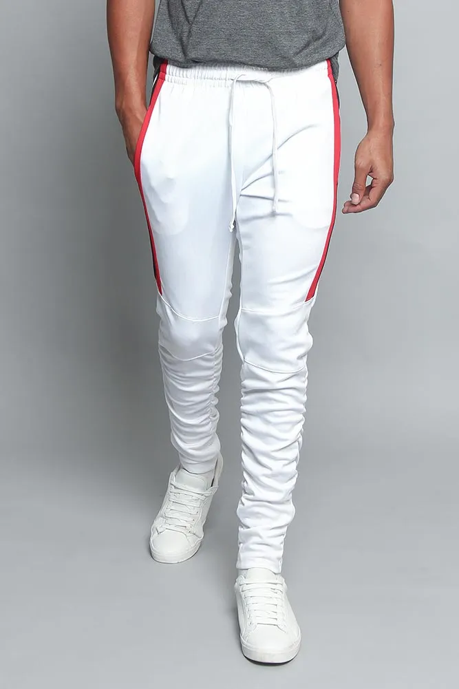 Scrunched Bungee Double Striped Track Pants