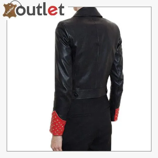 Studded Biker Leather Jacket