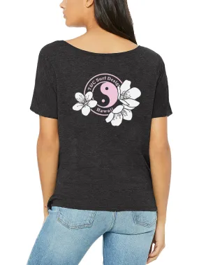 T&C Surf Triple Sakura Logo Slouchy Crew Tee