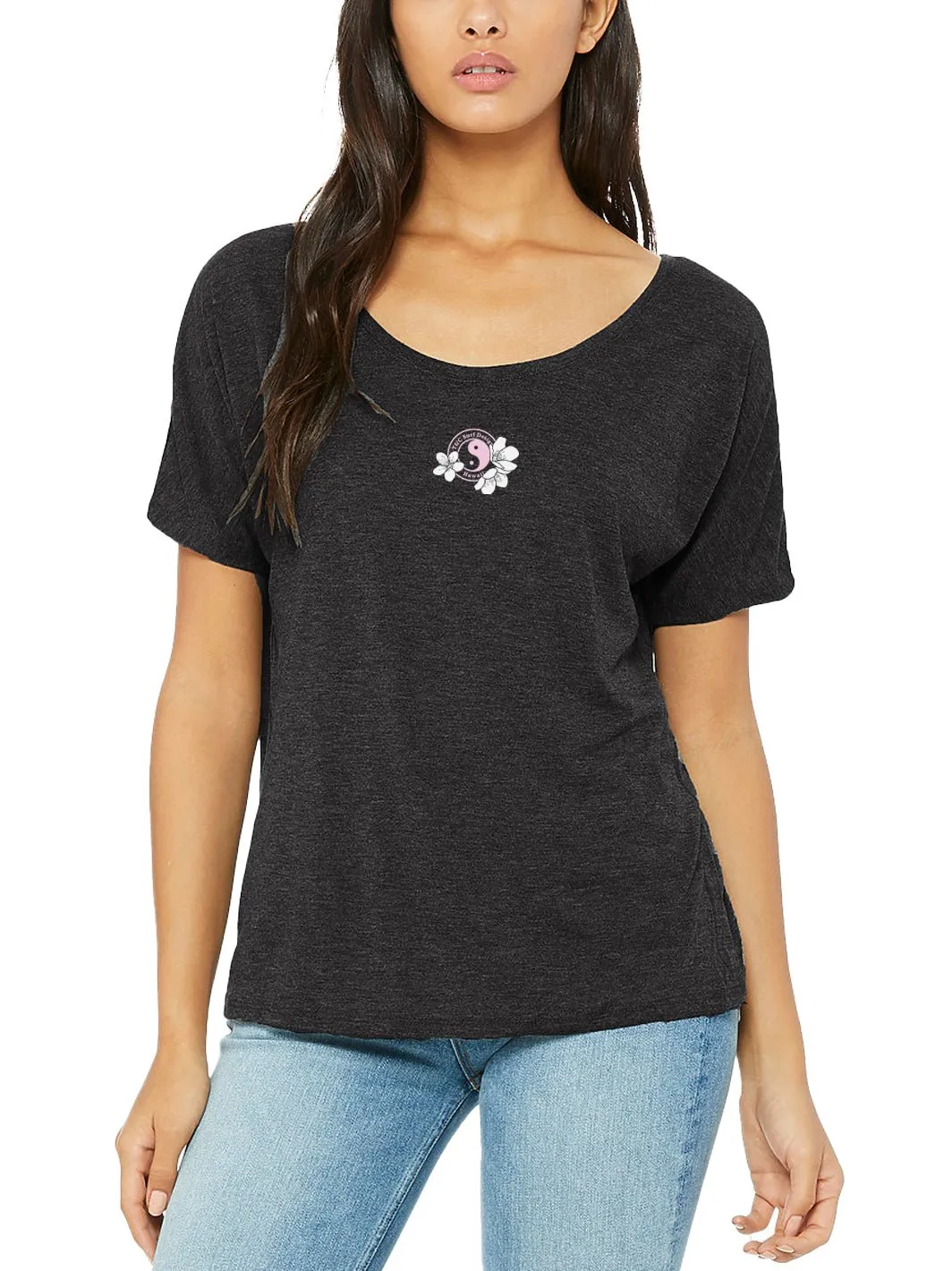 T&C Surf Triple Sakura Logo Slouchy Crew Tee