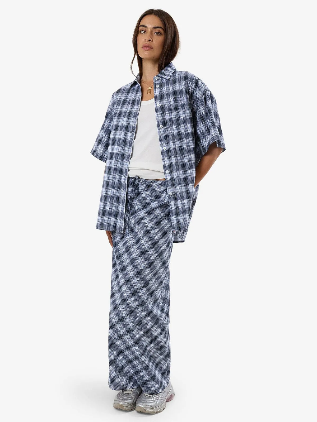 Thrills - Friendly Service Plaid Shirt in Iceberg