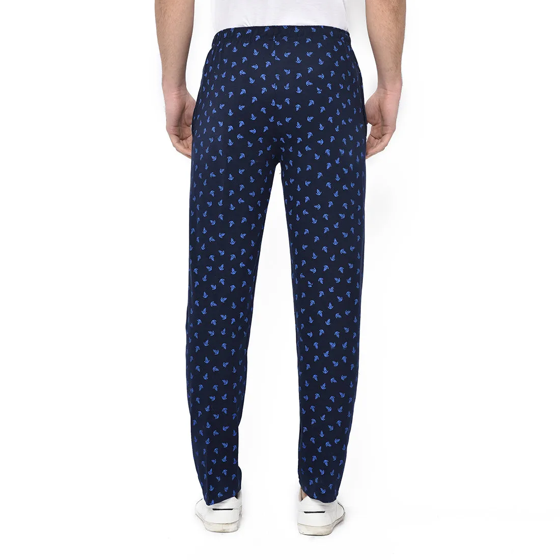 Vimal Jonney Dark Blue Cotton Trackpant For Men's