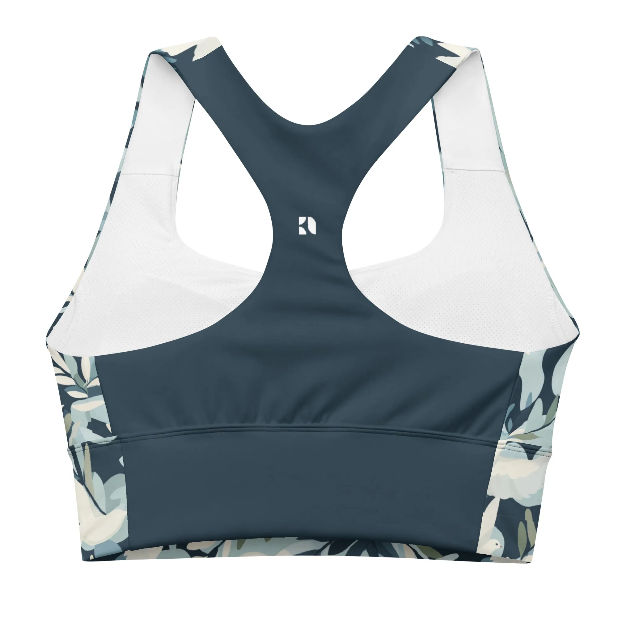 Welly Longline Recycled Sports Bra - PeaceBlast