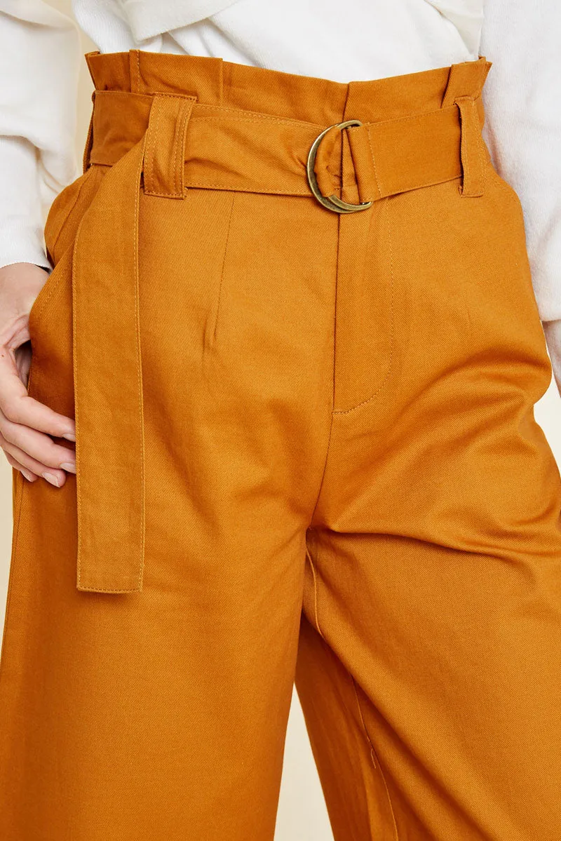 Women's Cropped Wide Leg Trousers