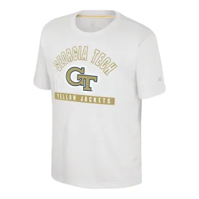 Youth Georgia Tech Yellow Jackets Jones White T-Shirt